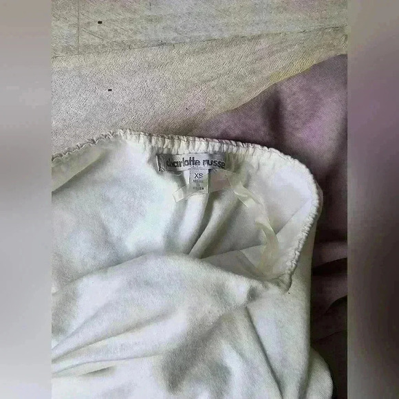 Charlotte Russe Strapless Color Block Empire Waist Mini Sheer Dress Size XS - Picture 6 of 6